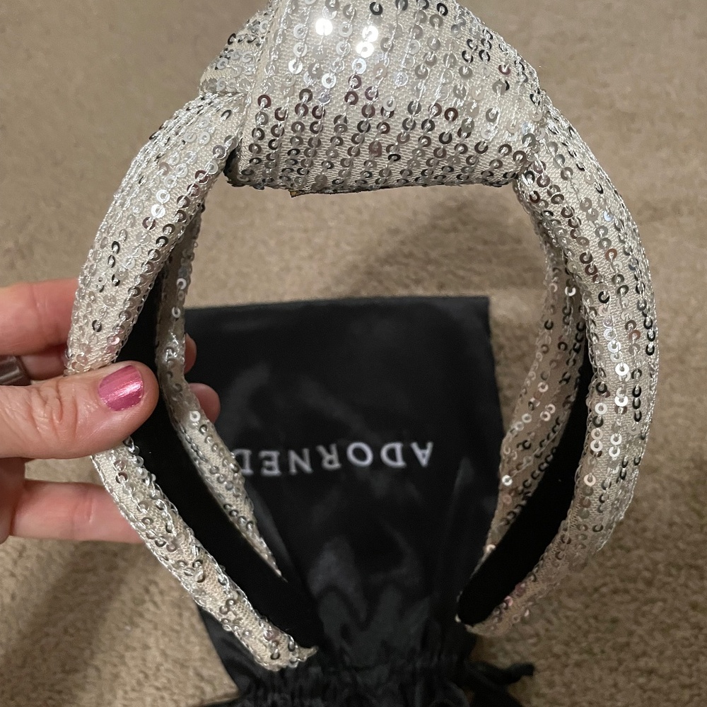 Adorned new sequined head band & Large adorned scrunchie